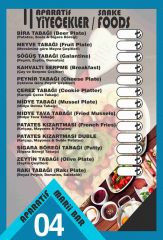 Menü Tasarımları, Örnekleri 8