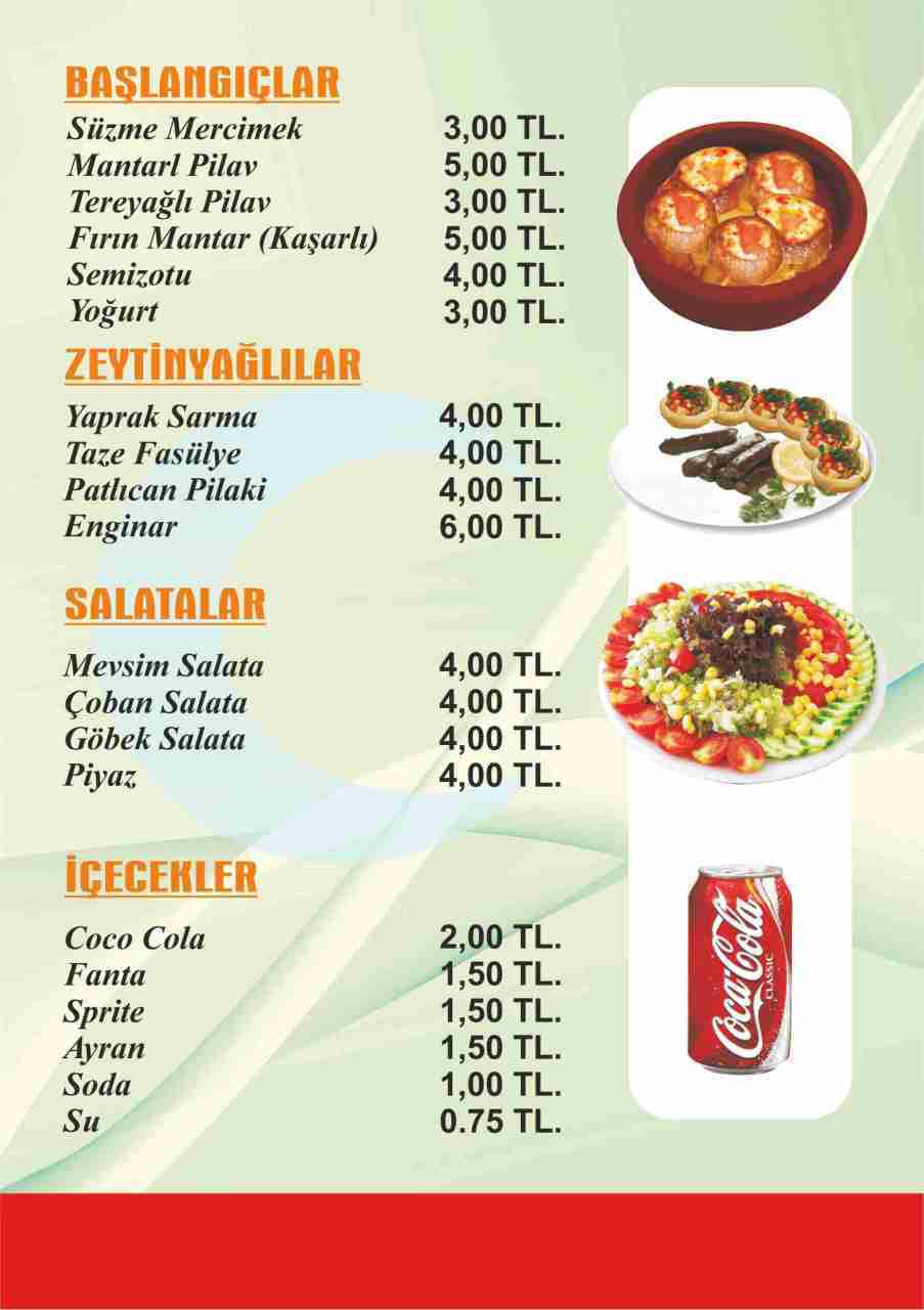 menü örnekleri 55