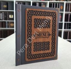 Ahşap Menü Kabı
