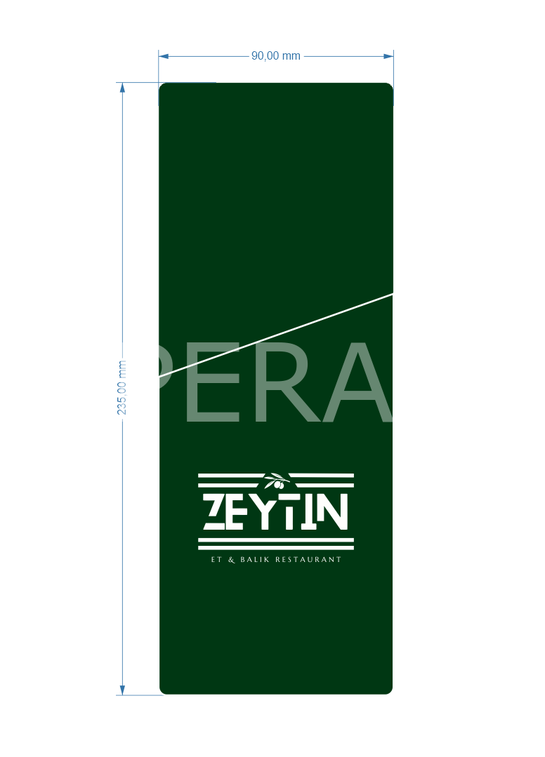 Zeytin Restaurant Çatal Bıçak KIlıfı