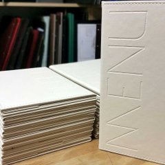 Düz Krem Menü Kabı 23x15 cm.
